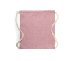 Rugzakje van gerecycled katoen met logo, 120 gr/m2 Recycled Cotton kleur fuchsia