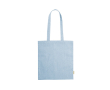 Resistente gekleurde gerecyclede katoenen tas 8kg 120 g/m2 Eco Recycle kleur lichtblauw