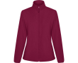 Dames fleecejack met ritssluiting 300 g/m2 Roly Direct kleur granaat
