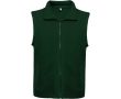 Unisex fleece bodywarmer met rits 300 g/m2 Roly Direct New kleur groene fles