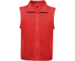 Unisex fleece bodywarmer met rits 300 g/m2 Roly Direct New kleur rood