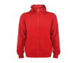 Sweatshirt met capuchon 280 g/m² Roly Direct Montblanc kleur rood