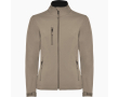 Softshell jas voor dames 300 g/m² Roly Direct Nebraska kleur zand