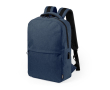 Gerecyclede plastic rugzakken voor 15'' laptop Investor kleur marineblauw