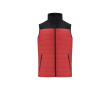Promotionele waterdichte softshell en polyester bodywarmer MKT Bordy kleur rood