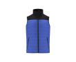 Promotionele waterdichte softshell en polyester bodywarmer MKT Bordy kleur blauw