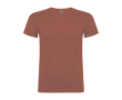 T-shirt van glad gebreid katoen 155 g/m² Roly Direct Beagle kleur rood-bruin