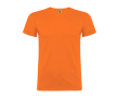 T-shirt van glad gebreid katoen 155 g/m² Roly Direct Beagle kleur oranje