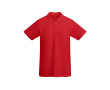 Poloshirt van biologisch katoen 210 g/m² Roly Direct Prince kleur rood
