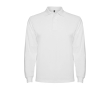 Poloshirt met lange mouwen 220 g/m² Roly Direct Estrella kleur wit