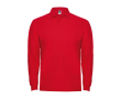 Poloshirt met lange mouwen 220 g/m² Roly Direct Estrella kleur rood