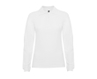 Dames polo met lange mouwen 220 g/m² Roly Direct Estrella kleur wit