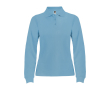 Dames polo met lange mouwen 220 g/m² Roly Direct Estrella kleur lichtblauw