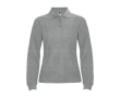 Dames polo met lange mouwen 220 g/m² Roly Direct Estrella kleur lichtgrijs