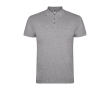Heren poloshirt van piqué katoen 200 g/m² Roly Direct Star kleur lichtgrijs