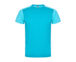 T-shirt met logo van polyester 135 g/m² Roly Direct Zolder kleur turkoois