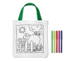 Katoenen tasje om in te kleuren kleur wit