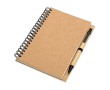 Notitieboekje met logo van gerecycled papier kleur beige
