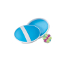 Promo spel met bal en zuignap kleur blauw