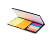Reclame set met blocnote en post-its kleur zwart