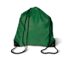 Goedkope rugzakjes met koordjes en logo kleur groen