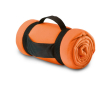 Reclame deken van fleece kleur oranje