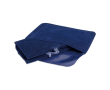 Opblaasbaar kussen met opdruk kleur blauw