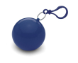 Regenjas in plastic bal voor reclame kleur blauw