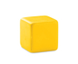 Anti-stress kubus met logo kleur geel