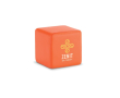 Anti-stress kubus met logo kleur oranje