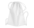Non-woven rugzak met koordjes kleur wit