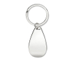 Sleutelhanger met flesopener kleur glanzend zilver