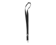 Lanyard met logo voor bedrijven (2cm) kleur zwart