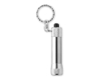 Originele sleutelhanger met zaklamp kleur zilver