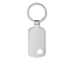 Sleutelhanger met huisdetail kleur matzilver