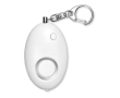 Mini persoonlijk alarm en sleutelhanger kleur wit