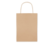 Te bedrukken kleine papieren tas kleur beige