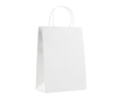 Te bedrukken middelgrote papieren tas kleur wit