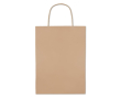 Te bedrukken middelgrote papieren tas kleur beige