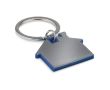Huisvormige sleutelhanger voor merchandising kleur koningsblauw