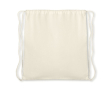 Biokatoenen rugzak met opdruk kleur beige