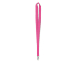 Goedkope keycords met logo (2cm) kleur fuchsia