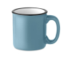 Vintage mokken met logo, 290ml kleur blauw