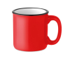 Vintage mokken met logo, 290ml kleur rood