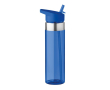 Tritan drinkfles met mondstuk en logo kleur blauw