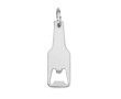 Flesvormige flesopener met opdruk kleur zilver
