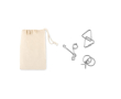 Promotionele puzzel voor klanten kleur beige