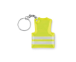 Sleutelhanger met veiligheidshesje en logo kleur geel
