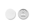 Button met flesopener en logo Ø58m kleur matzilver