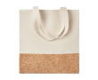 Ecologische tasjes met kurk en opdruk kleur beige